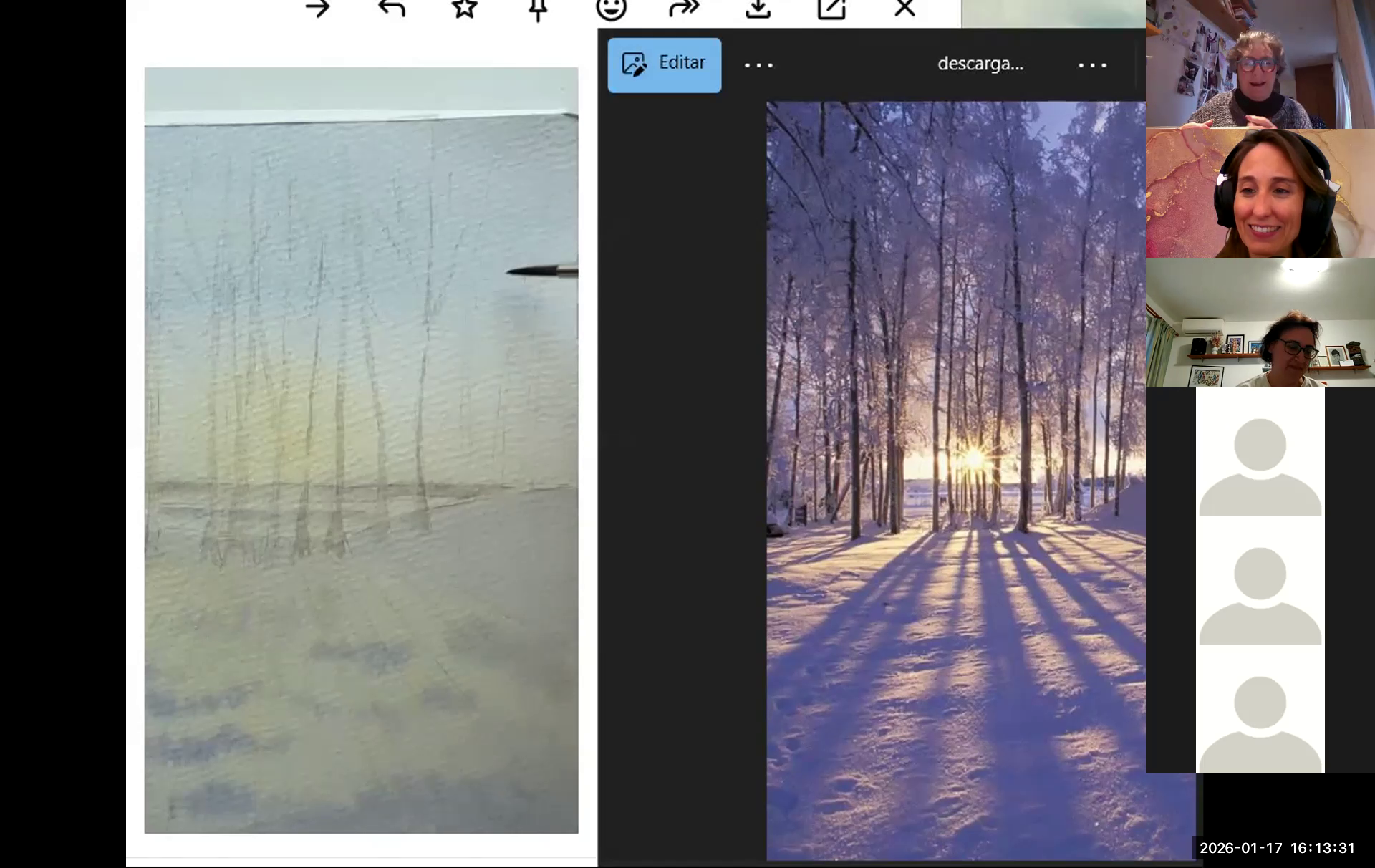 Clases de pintura en directo